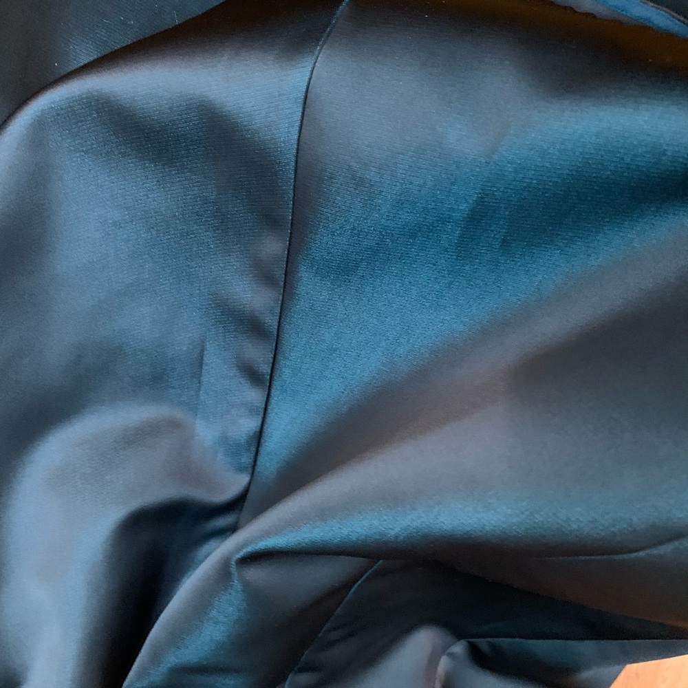 Off-the-shoulder A-line Cocktail Dress Dark Teal - Picture 4 of 8